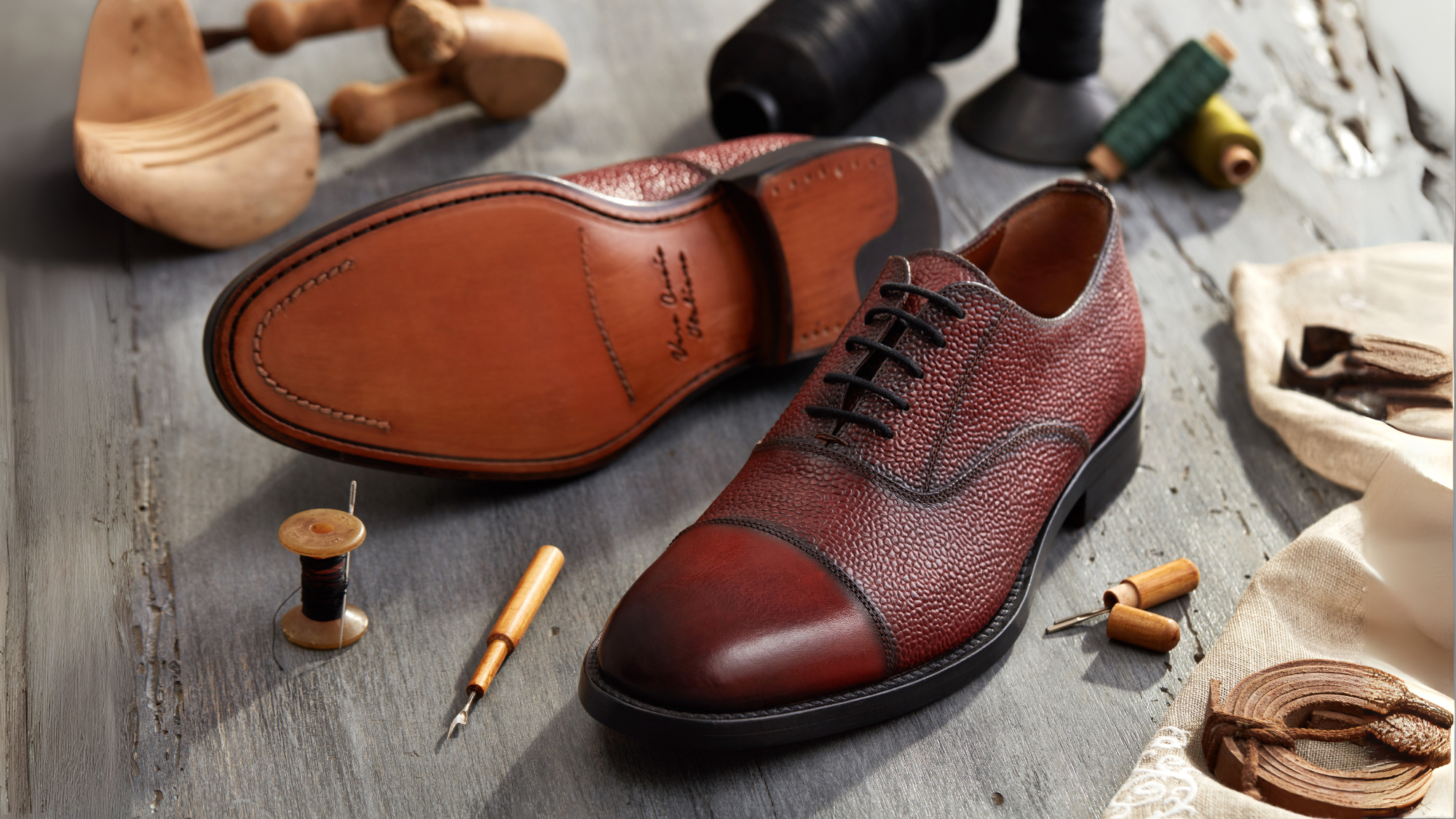 leather bottom shoes
