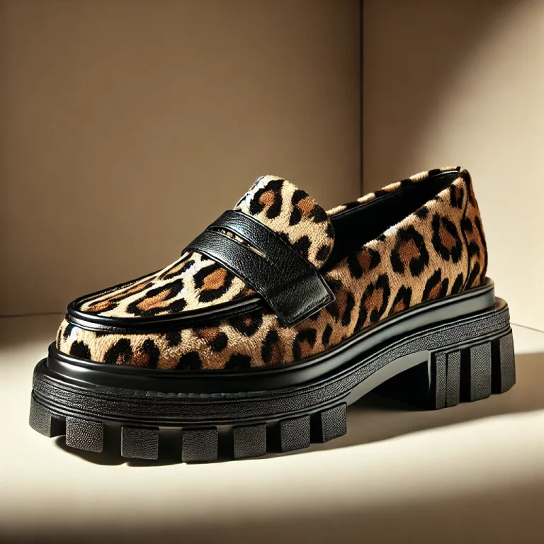Reformation Chunky Leopard-Print Loafers