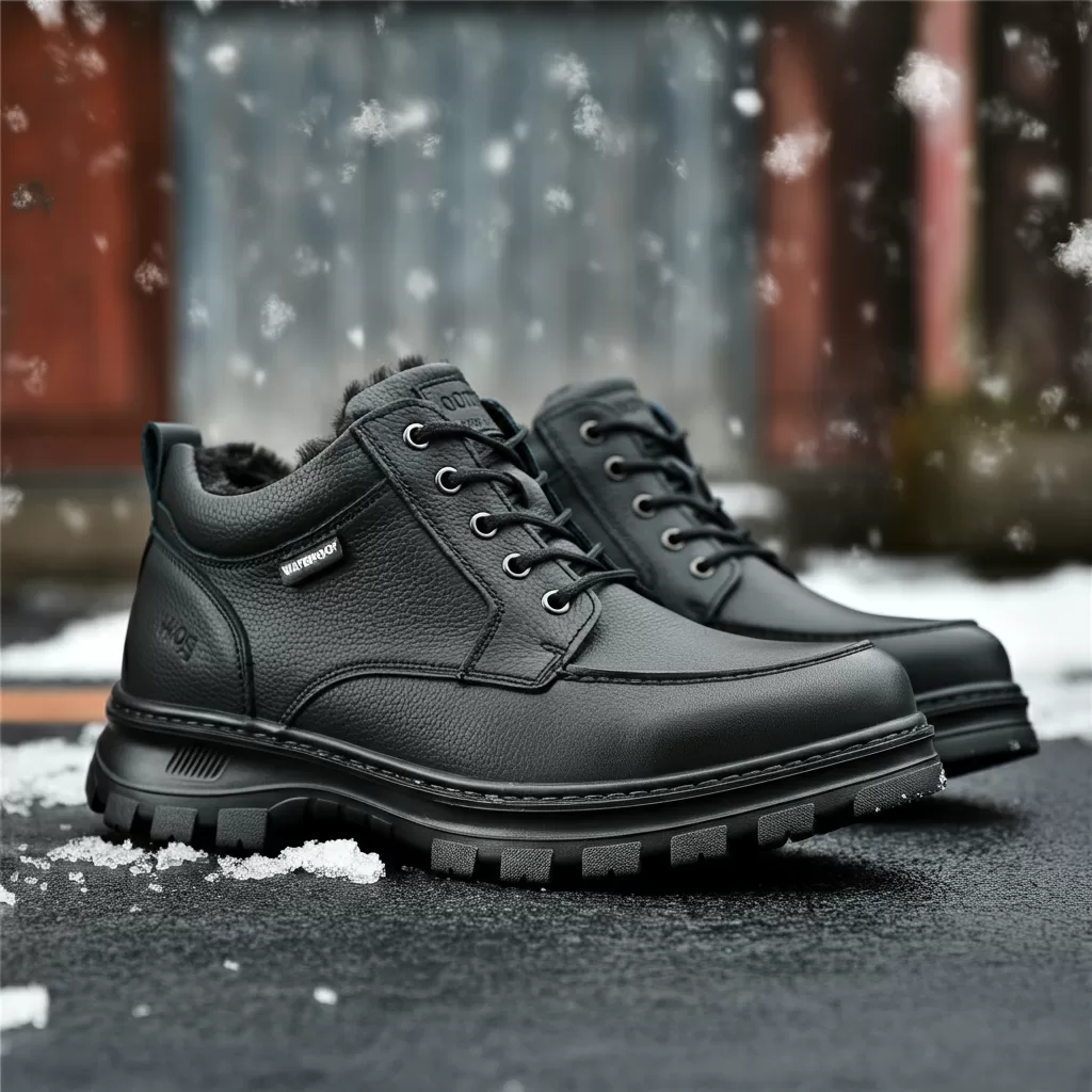waterproof leather shoes for winter.
