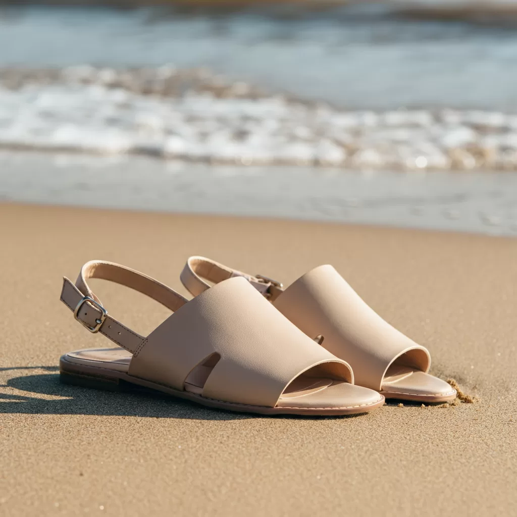beige sandals