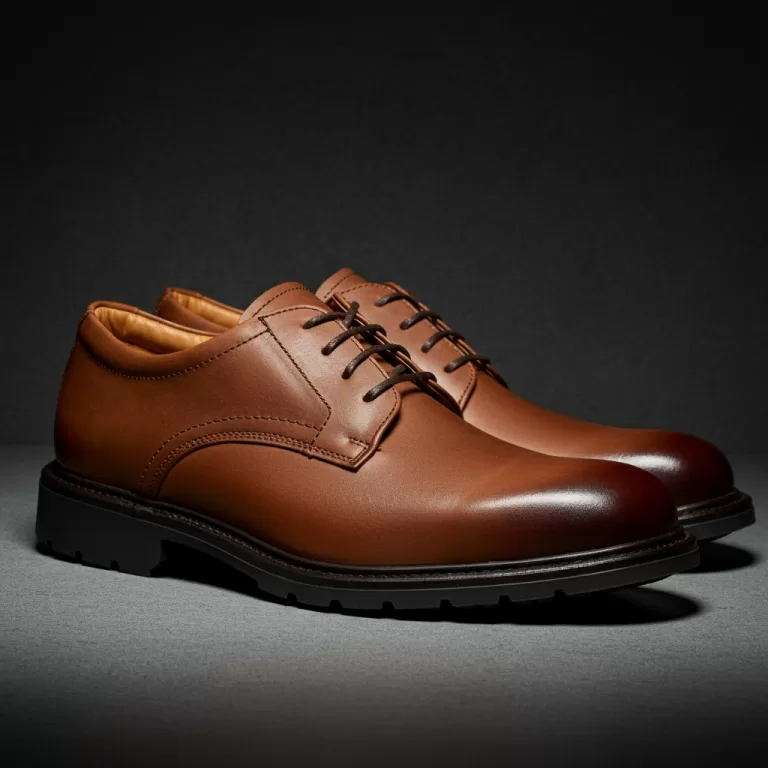 Men's Leather Work Shoes