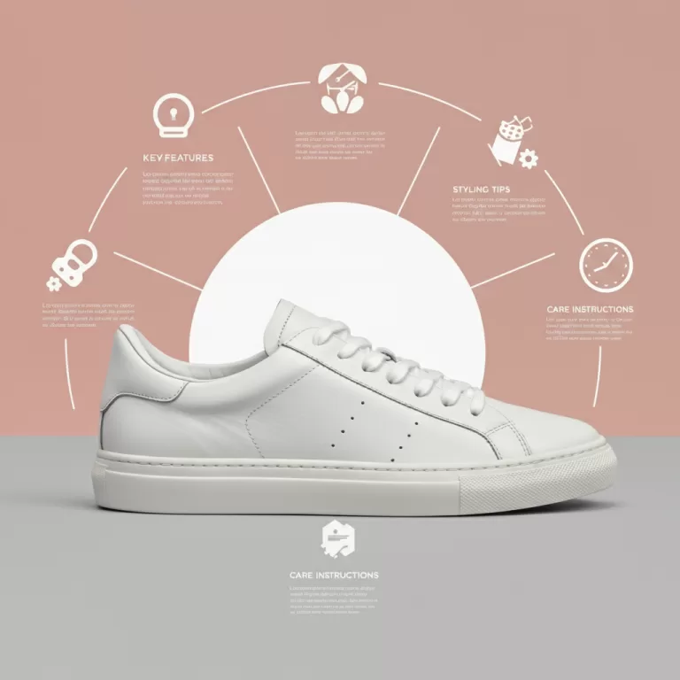 white leather snekers.